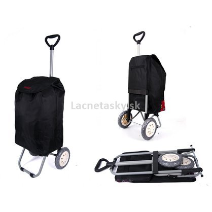 6957 BLACK SHOPPING TROLLEY WITH ADJUSTABLE HANDLE.jpg